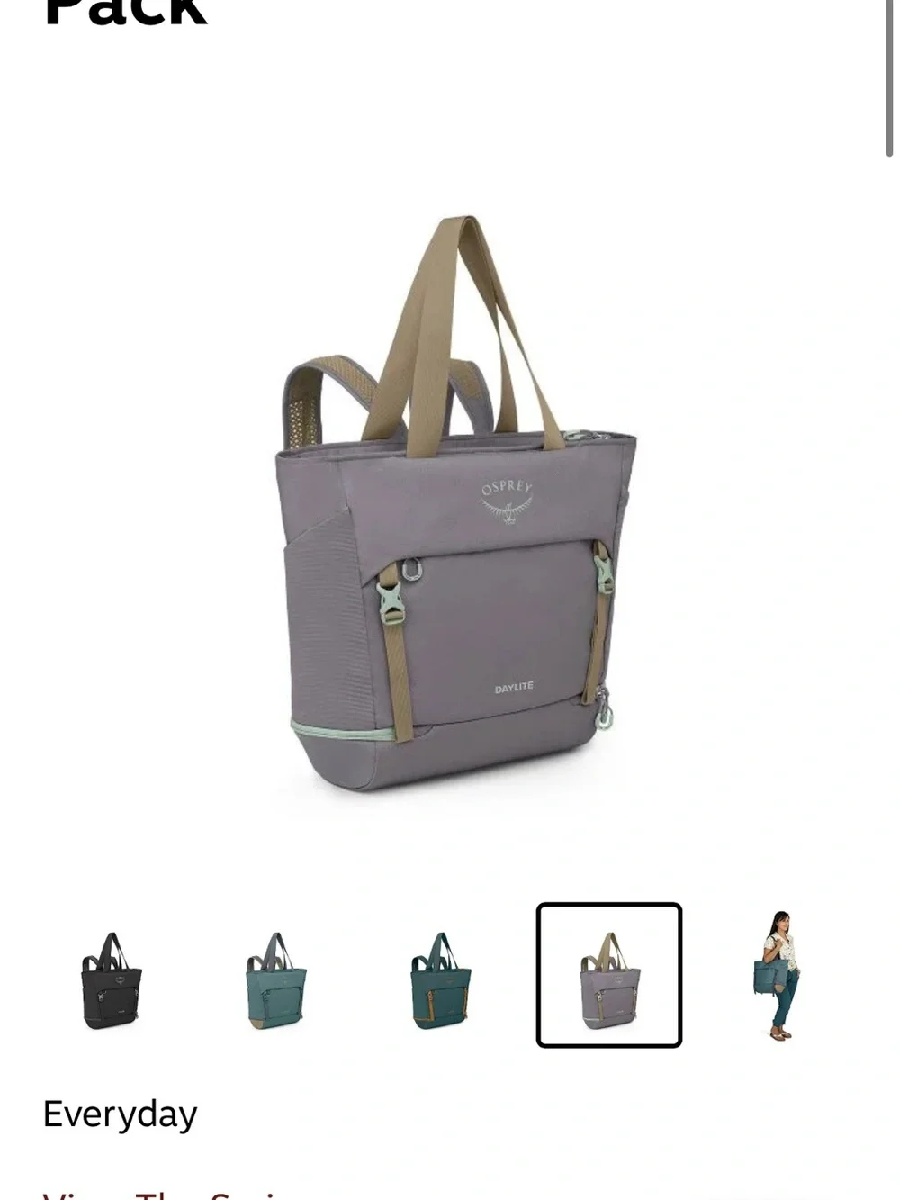 OSPREY Daylite Backpack - Large Tote - New - Picture 6 of 8